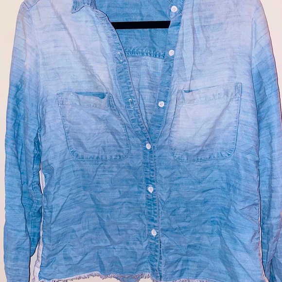 Women’s Bella Dahl Light Blue Wash Button-Up Shirt LIKE NEW size XS - Picture 14 of 15